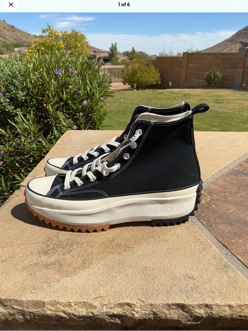 Converse Run Star Hike HI JW Anderson Black High-Top Platform Sneakers
